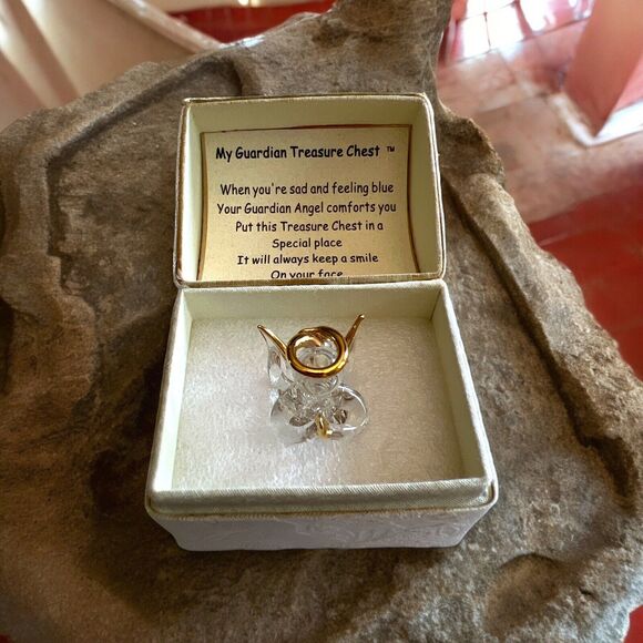 My Guardian Angel Treasure Chest By Lavie Angel w/ Prayer Poem Christianity - Picture 3 of 6